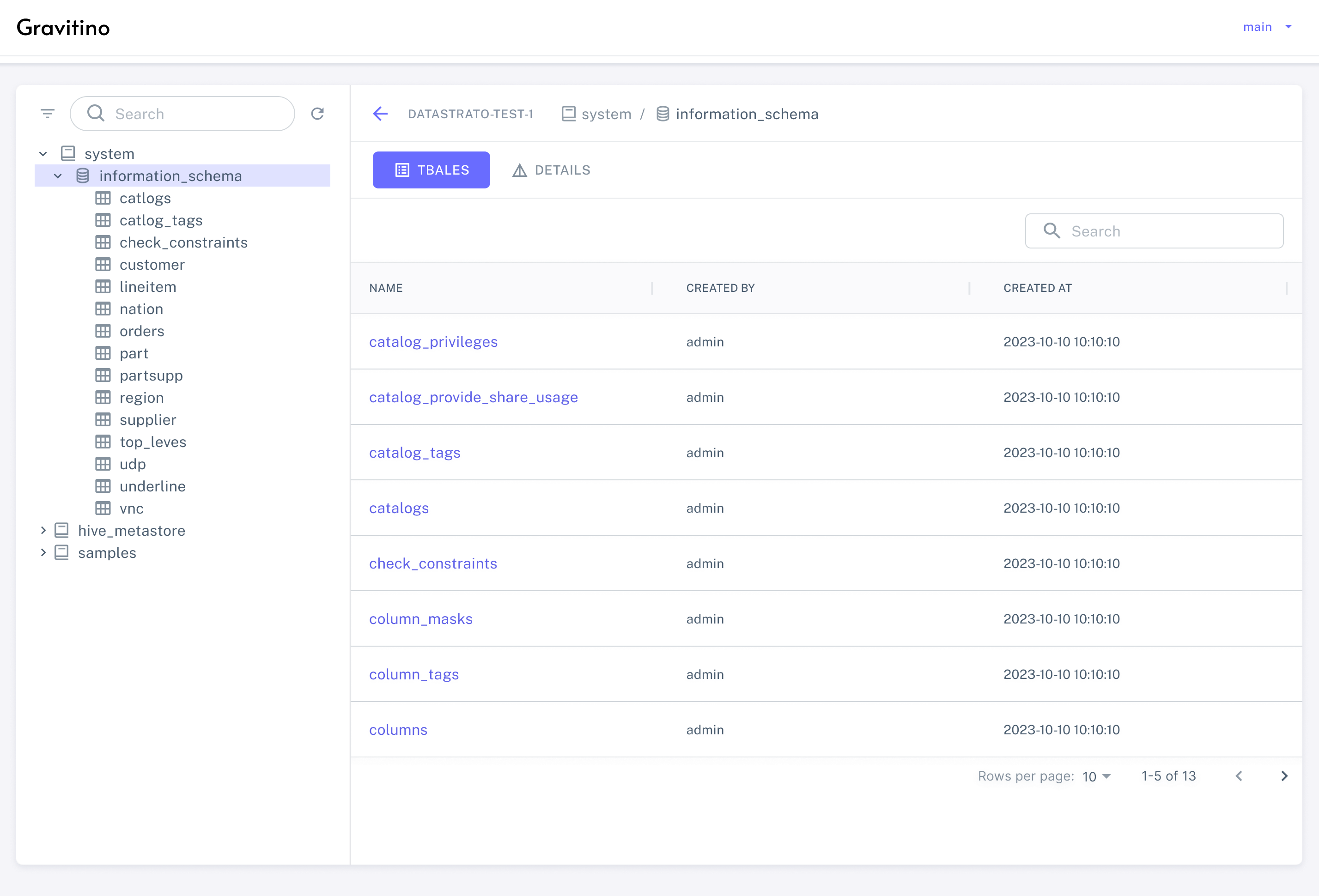 demo-tables